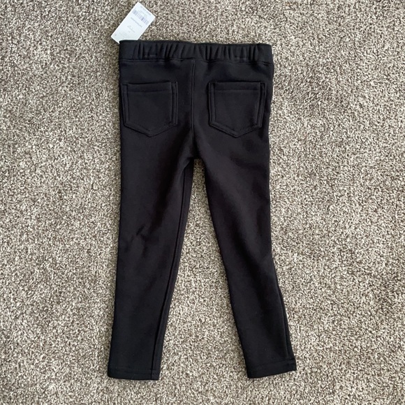 Carter’s Cream and Black Polka Dot Crew Sweater and Black Fleece Lined Pant Set - Picture 8 of 8